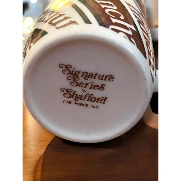 Shafford Signature Series Porcelain Coffee Mug Cup Multicolor Coffee Bean Design - Picture 8 of 8